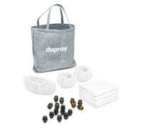 Dupray Pack Nettoyage Vapeur Pro. Kit 24 Accessoires pour nettoyeur vapeur | Kit complet pour nettoyeurs vapeur Dupray | Sols, tissus, cuisine et salle de bain | Accessoires authentiques et polyvalents