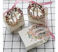 DUPU Boîte d'emballage Wedding Sweet Candy Bride Groom Fleur Small Boîtes Box Box for Wedding Favors Party Supplies