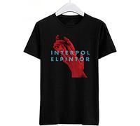 DuPu Interpol EL PINTOR Album Cover Men's Black Tees T-Shirt Black(X-Large)