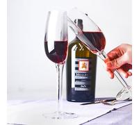 Duqulle 2 Pièces Demi Verre À Vin,Verre À Vin Rouge Transparent,Moitié De Verres À Vin Blanc,Verre À Vin Drôle De Nouveauté Coupé en Deux,Verre À Long Pied Verre À Vin en,140 l