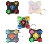 Duqulle 5PC Simon Game, Jeu De Mémoire Électronique, Jeux Portables pour Console De Jeu Simon avec Lumières Et Sons, Jeu De Poche De Défi Électronique, Jeux De Mémoire pour en-fants (Style Aléatoire)