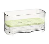 Duqulle Caddy pour Évier de Cuisine,Accessoires de Rangement et Organisation de Cuisine Anti-Dérapants - Organisateur De Distributeur De Savon D'Évier Avec Bac De Drainage - pour Salle de Bain,