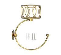 Duqulle Crochet Vintage Porte-Serviette avec Porte-Bougie | Porte-Serviette pour Salle de Bain | Crochet Acier Rustique pour Salle de Bain Cuisine Entrée Dortoir Appartement Chambre Ferme Douche