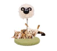 Duqulle Distributeur De Friandises Jouet pour Chat, Distributeur De Croquettes pour Chats D'intérieur, Boule De Puzzle pour Animaux Ennuyés avec Ressort pour Toutes Tailles en Intérieur Et