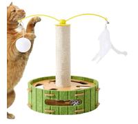 Duqulle Poteau À Griffer pour Chats,Centre d'Activités avec Circuit à Billes | Griffoir Vertical avec Jouets | pour Maison Chambre Cuisine Véranda Balcon Hall D'Entrée Appartement Coin Espace De