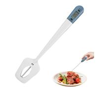 Duqulle Thermomètre de Cuisine,Spatule Thermomètre Numérique pour Cuisson - Outil de Mesure Précision Affichage LCD pour Friture Grillade Camping BBQ,Pour Café Eau Chocolat Crème Steak Confiture