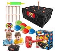 Duqulle Wack A Balloon Game, Blast- Box Balloon Game, Pop The Balloon Game, Ballon Box Game Jouets Interactifs, Balloon Burst Box Game, Anti-Stress Crazy Prank Toy pour Les Réunions De Famille