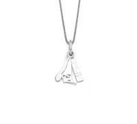DUR Ameland P3902 Pendentif pour femme en argent sterling de couleur argent, couleur sable, dimensions : 27 x 9,8 mm, 27x9,8 mm, Argent sterling, Pas de gemme