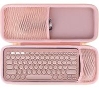 Dur Étui de Protection Compatible avec Logitech Pebble 2 Combo,Pebble Keys 2 K380s / K380 Clavier en Pebble Mouse 2 M350s / M350 Souris (Rose)