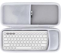 Dur Étui de Protection Compatible avec Logitech Pebble 2 Combo,Pebble Keys 2 K380s / K380 Clavier en Pebble Mouse 2 M350s / M350 Souris (Blanc)