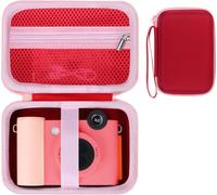 Dur Étui de Protection pour Kodak Smile+ 2 en 1 Appareil Photo numérique instantané et imprimante Photo (Rouge+Rose)