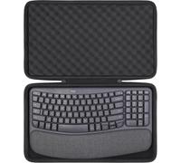 Dur Étui De Voyage Rigide Housse Cas Coque Pour Logitech Wave Keys Clavier Ergonomique Sans Fil Et La Souris(Boîte Seule,Case Only)