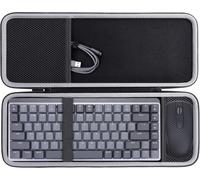 Dur Étui de Voyage Rigide Housse Cas pour Logitech MX Keys Mini Minimaliste Clavier sans Fil Illuminé (Housse pour MX Keys Mini, Argent)(boîte Seule,Case Only)