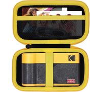 Dur Étui Housse Cas Compatible avec Kodak Mini 2 Era 4PASS Mobiler Fotodrucker/Kodak Mini Shot 2 Era 4PASS 2-in-1 Instant Camera and Photo Printer¿Noir + Jaune¿