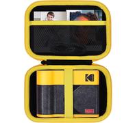 Dur Étui Housse Cas Compatible avec Kodak Mini Shot 3 Era/Mini 3 Era/Mini Shot 3 Retro/Mini 3 Retro 4PASS 2-in-1 Appareil Photo Instantané et Imprimante Photo Portable¿Noir+Jaune