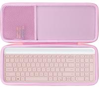 Dur Étui Housse Cas Compatible Avec Logitech Mk470 Combo Clavier Et Souris Sans Fil (Rose)
