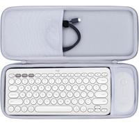 Dur Étui Housse Cas Compatible avec Logitech Pebble 2 Combo K380s K380 Clavier sans Fil et M350s M353 Souris (Gris)