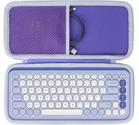 Dur Étui Housse Cas Compatible avec Logitech Pop Icon Keys Clavier Bluetooth sans Fil (La Couleur Violette)