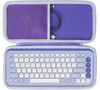 Dur Étui Housse Cas Compatible avec Logitech Pop Icon Keys Clavier Bluetooth sans Fil (La Couleur Violette)
