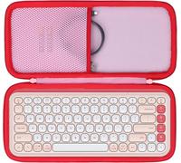 Dur Étui Housse Cas Compatible avec Logitech Pop Icon Keys Clavier sans Fil (Rose)