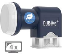 DUR-line Bleu Eco Quad Stromspar-Lnb 4 Abonné 4-Fach Numérique Full HD 4K