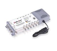 DUR-line MS 5/12 G-HQ Commutateur multiple satellite pour 12 participants/TV Bloc d'alimentation à économie d'énergie Multiswitch, Matrix [Digital, HDTV, FullHD, 4K, 8K, UHD]