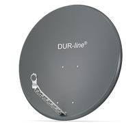 Dur-Line Select - Parabole Satellite en Aluminium - 85 cm x 90 cm - Anthracite - [ Test très Bien * ] Miroir Satellite en Aluminium