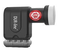 DUR-line +Ultra Octo LNB - 8 participants Noir - avec Filtre LTE, 8-Fois, numérique avec Protection Contre Les intempéries, Full HD, 4K,qualité Premium