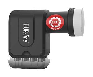 DUR-line +Ultra Octo LNB - 8 participants Noir - avec Filtre LTE, 8-Fois, numérique avec Protection Contre Les intempéries, Full HD, 4K,qualité Premium