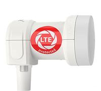 DUR-line +Ultra Single LNB - 1 Participant Blanc - avec Filtre LTE [ Test TRÈS Bien *] 1-Fois, numérique avec Protection Contre Les intempéries, Full HD, 4K,Qualité Premium