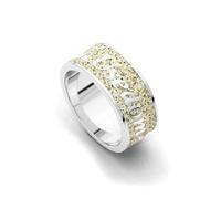 DUR Usedom R4683.52 Bague en argent sterling 925 avec sable de plage Taille 52 Argenté/beige, Argent sterling