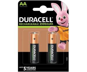 [DUR203846] DURACELL blister de 2 piles rechargeables StayCharged AA 2500 mAh
