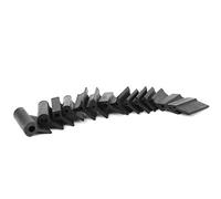 Dura Block Blocs de Ponçage, Mat Flexible Contour Polissage Poignées Profilées Pad Outils de Travail du Bois 14pcs Bloc de Ponçage Caoutchouc Papier Abrasif