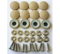 Dura Snap Lot de 12 boutons d'ameublement en vinyle parchemin (# 36-20,3 cm de diamètre)