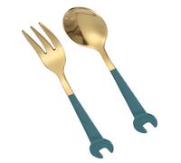 Durabilité 304 Clé en acier multifonction Cuillère Fourchette Outil pour Camping Voyage avec Construction Robuste Ustensile Multifonctionnel