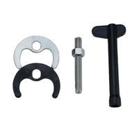 Durabilité - Accessoires de joint de robinet à trou simple/double avec design de fer à cheval anti-fuite en acier/cuivre - Ensemble de clés de robinet en acier inoxydable et cuivre