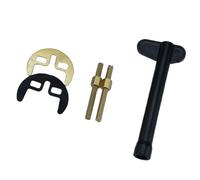 Durabilité - Accessoires de joint de robinet à trou simple/double avec design de fer à cheval anti-fuite en acier/cuivre - Ensemble de clés de robinet en acier inoxydable et cuivre