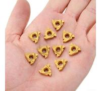 Durabilité améliorée avec le lot de dix inserts en carbure de qualité CNC modèle 16ER AG60 conçus pour durer plus longtemps