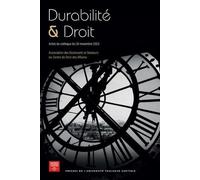 Durabilité Et Droit