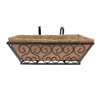 Durabilité Planteur en fer forgé Support décoratif pour plantes en fer suspendu Jardins Panier pour patios balcons de cour Panier à plantes suspendu