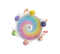 Durability Jouet à mâcher pour perroquets avec roue rotative avec son de cloches pour l'entraînement interactif des oiseaux et la stimulation mentale Jouet interactif pour oiseaux