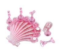 Durability Nails Stand Grip pour des couleurs vives effet multicolore dans une coque de présentation d'art pour une pratique stable