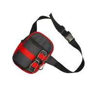 Durability Nylon Golfs Ceinture réglable avec plusieurs poches pour sports de plein air et loisirs, noir/rouge, Taille unique
