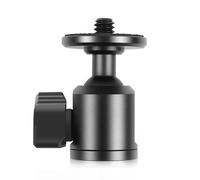 Durability Pivotant Adaptateur de tête sphérique 6,35 mm femelle vers filetage mâle 6,35 mm Rotation 360° Inclinaison 90° pour photographie