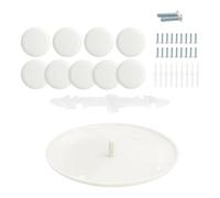 Durability Plaque murale compatible avec les boîtes rondes et octogonales de 8,9 à 12,7 cm pour une installation rapide Couvercle rond