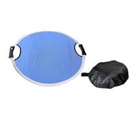 Durability Sac à soucoupe à neige pliable avec poignée renforcée Veilleuse LED pour des années Luge pliable coulissante ronde avec pochettes de rangement en nylon