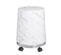 Durabilitytwo Tiers En Marbre Finition Déchet Récipient 2.1 Gallon Conception Compacte Pour Petit Espace Cuisine Bureau De Salle De Bain Utiliser Le Design En Marbre Poubelle