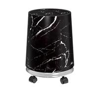 Durabilitytwo Tiers En Marbre Finition Déchet Récipient 2.1 Gallon Conception Compacte Pour Petit Espace Cuisine Bureau De Salle De Bain Utiliser Le Design En Marbre Poubelle