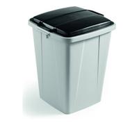 DURABIN Poubelle 90 l Set avec couvercle noir Quantité:1