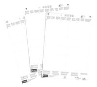 Durable 102202 Planches d'Insertions pour Pochettes Logistiques 100 x 38 mm, 240 Étiquettes Sur Feuilles A4, Blanc